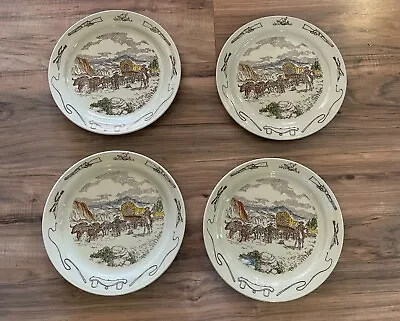 4 X RARE Original Vernon Kilns Winchester 73 Frontier Days 9.5  Plates NOS • $219.95