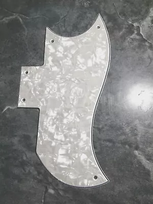 4 Ply White Pearl Pearloid Pickguard For Epiphone Muse SG Made In USA • $38.99