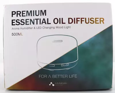 ASAKUKI 500Ml Premium Essential Oil Diffuser Humidifier LED Changing Mood Light • $19