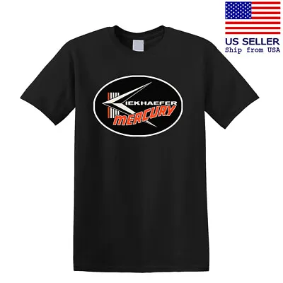 Mercury Outboard Iekhaefer Racing Logo Men's Black T-Shirt Size S-3XL • $14.71