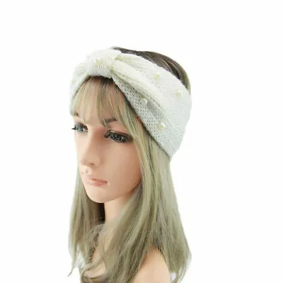 £4.99 • Buy Twisted Knitted Headband Women Stretchy Woolly Head Band Crochet Knot Hairband 