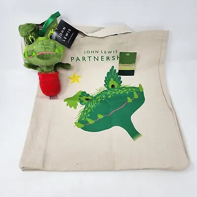 John Lewis Snapper  Christmas Bag Plush Set 2023 Holiday Fly Trap Waitrose Tote • £77.09