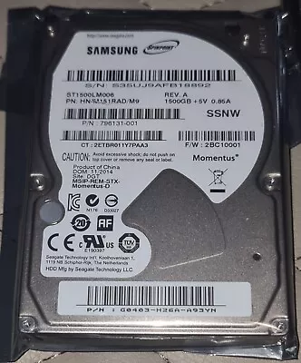 1.5TB Seagate Samsung 2.5  Internal 9MM Laptop Hard Drive ST1500LM006 • £36.99