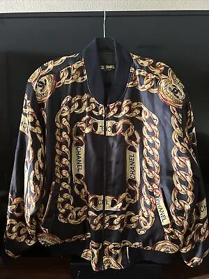 $649 • Buy XL Vintage 90s/80s Chanel Bomber Jacket