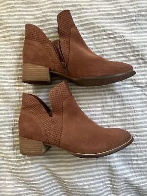 Seychelles Ankle Zipper Boots 7.5 Rust Brown Color • $20