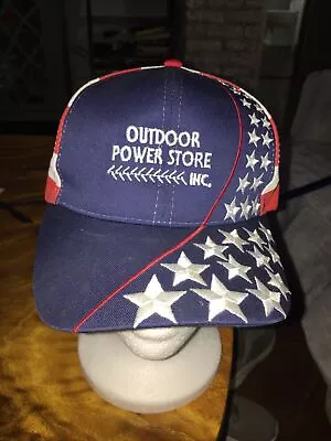 VTG 90s Nissun Snapback Hat Red White Blue Thick Stitched American Flag Stars21G • $17