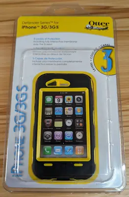 Brand New OtterBox IPhone 3GS/3G Black Defender Rugged 3-Layer Case W/Holster • £22.11
