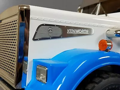 7.2cm Kenworth KW Pair Logo Emblem Plate Tamiya Toy R/C 1/14 King Grand Hauler • $60.70