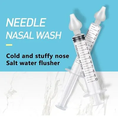 Needle Tube Nasal Aspirator Baby Nasal Suction  Ear Cleaner Nose Cleaner Sucker • £4.92
