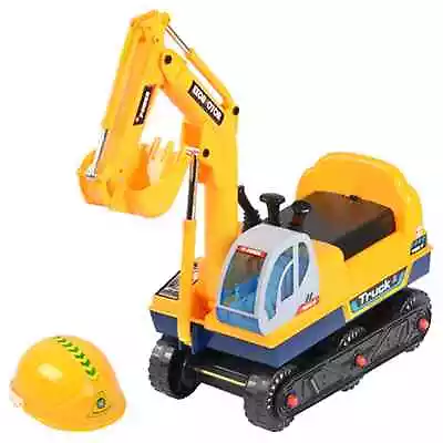£74.95 • Buy Kids Electric Digger Micro Excavator Ride On Toy With Hard Hat Battery Operated 