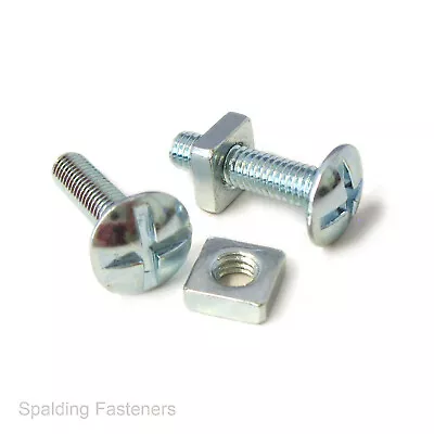 £1.91 • Buy M5 M6 M8 Roofing Bolts Cross Head Mushroom Machine Screw Bolts + Nuts
