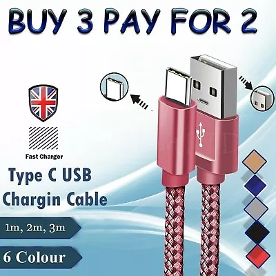 For Samsung A12 A21s A32 A42 A52 Type C Phone Charging Cable Fast Charger Lead • £2.99