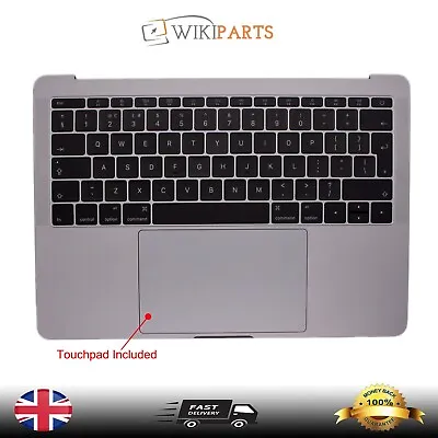 MacBook Pro 13” A1708 2016 2017 Compatible Palmrest Cover Space Grey UK Keyboard • £77.99