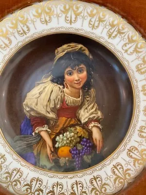 Royal Vienna Handpainted Plate 1920s-1930 Framed • $299