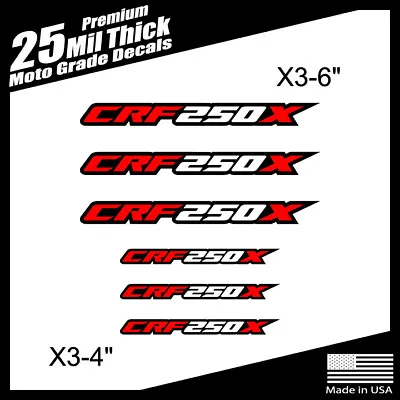 CRF250X Decals Thick Moto Grade Material FREE SHIPPING!! • $16