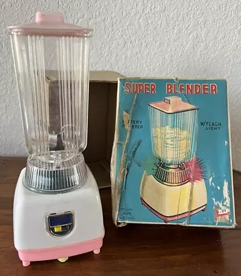 Vintage 1960s Super Blender W/Light Toy Blender Pink Mini Appliances Barbiecore • $44.88