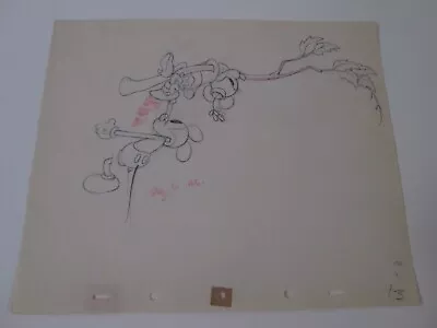 Mickey Mouse And Minnie Mouse Mickey's Rival 1936 Disney Cel Drawing • $495