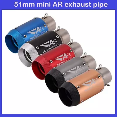 60mm Motorcycle GP Racing Tail Exhaust Escape Muffler For R1 R6 CBR1000R GSXR100 • $136.11