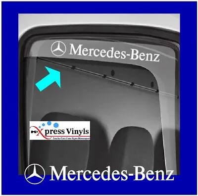 Mercedes Benz Style Wind Deflector Decals X 2. Sprinter Vito Graphics Stickers • $4.96