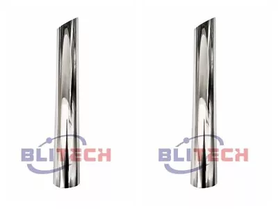 Pair 6  OD X 60  Mitre Cut Chrome Stack Pipe Tube 60 Inch Long Truck Pipe • $292