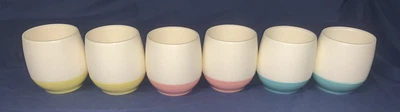 $29.99 • Buy F5 6 3 1/2” Aqua PINK  YELLOW VACRON Bopp-Decker Vacuum Plastic Tumblers Glasses