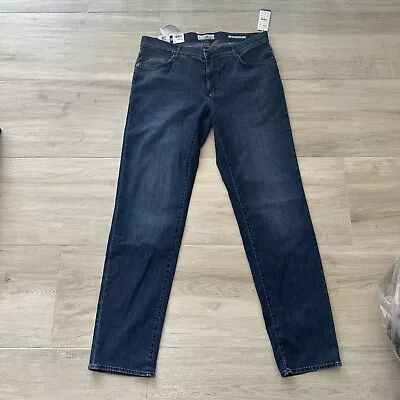 BRAX Ultralight CadizREG FIT Blue Organic COTTON JEAN SIZE W38  X L34  • £30