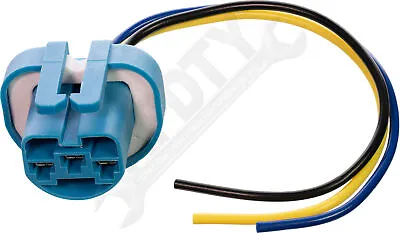 APDTY 95802 HD Super Bright White Headlight Bulb Socket Wiring Harness Pigtail • $15.33