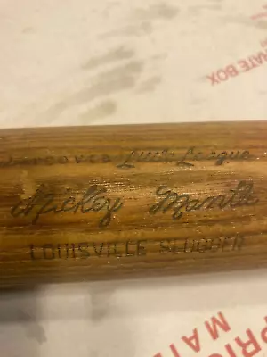 Vtg 29  Louisville Slugger Mickey Mantle Baseball Bat #125ll Imp Ex- Read!! • $39.99