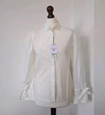 Uniqlo X JW Anderson Womens Gathered Long Sleeve Shirt. White. Size S. Brand New • £14.50