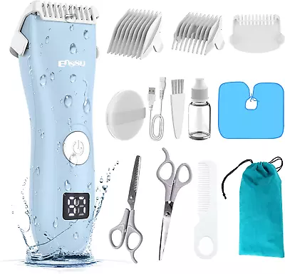 Baby Hair Clippers Electric Hair Trimmer With Ceramic Blade Vacuum Auto Suckin • $44.99