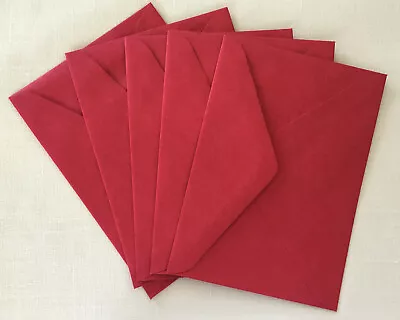 C6 Envelopes Red Coloured V Flap 114 X 162 Mm - Qty 20 • $12.40