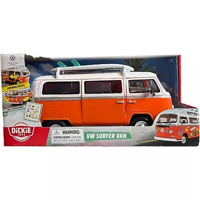 Dickie Toys Retro VW Surfer Camper Van With Friction Drive 32cm Ages 3+ And Up • $49.99