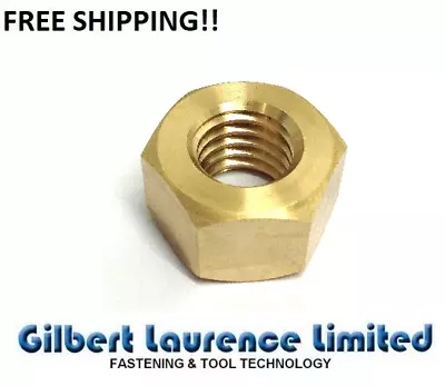 £1.87 • Buy Solid Brass Full Hexagon Nuts For Bolts & Screws M2,2.5,3,4,5,6,8,10,12,16,20,24