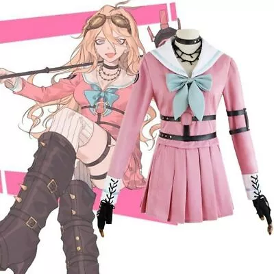 Danganronpa V3 Killing Harmony Iruma Miu Cosplay School Uniform Dress Christmas • $74.78