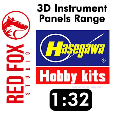£17.94 • Buy Red Fox Studio 3D Printed Instrument Panel Set HASEGAWA Model 1:32 Decal Range