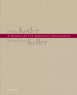 A Framework For Marketing Management Perfect Philip Keller Kevi • $6.19