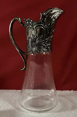 Pitcher IN Wine Or Ewer Art Nouveau Metal Silver Style 1900 IN The Taste WMF • $914.52