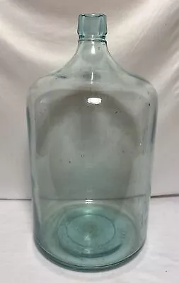 Vintage 1930 Owens Illinois 5 Gallon Glass Water Bottle Jug Blue Tint • $144