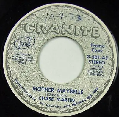 Chase Martin Mother Maybelle - Mono/Stereo Granite Records G-501 Promo • $5