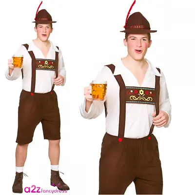 £19.99 • Buy Mens Bavarian Beer Guy Oktoberfest Beer Fest Stag Party Lederhosen Fancy Dress