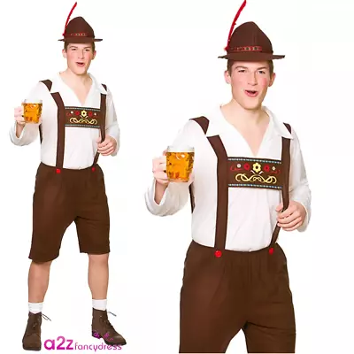 £19.99 • Buy Mens Bavarian Beer Guy Oktoberfest Beer Fest Stag Party Lederhosen Fancy Dress