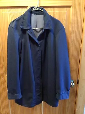 Amish Mennonite Hand Made Men's Carl Denim Unlined Coat C45 EUC Plain Clothing • $24.99