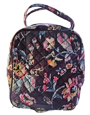 Vera Bradley Lunch Bunch Quilted Cotton Insulated Snack Lunch Bag Purple Floral  • $14.99