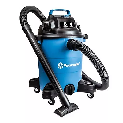 Vacmaster 8 Gal 4 HP Portable 2 In 1 Wet/Dry Vacuum & AttachmentsBlue(Open Box) • $63.42