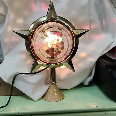 Vintage Bradford Celestial Star Star Motion Light Christmas Tree Topper • $255