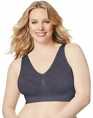 Just My Size Wirefree Bra Moisture Control Pure Comfort Seamless Plus Size 1x-6x • $17