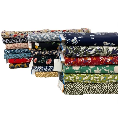 £9.85 • Buy Viscose Challis Fabric Patterned Rayon Natural Soft Drape Light Dress Material