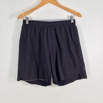 $24.95 • Buy Lululemon Mens Fitness Gym Shorts Size M Balck Stretch 043844