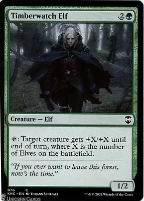 Timberwatch Elf Common Mint MTG Card :: Kaldheim Commander Decks :: • £0.99