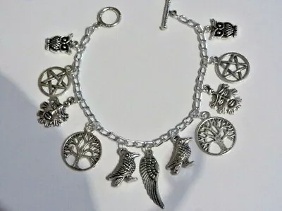 Pagan Wiccan Charm Bracelet ( Handmade ) • £6